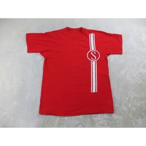 VINTAGE Fruit Of The Loom Shirt Mens Large Red Schwinn Bike Bicycle Casual 01*